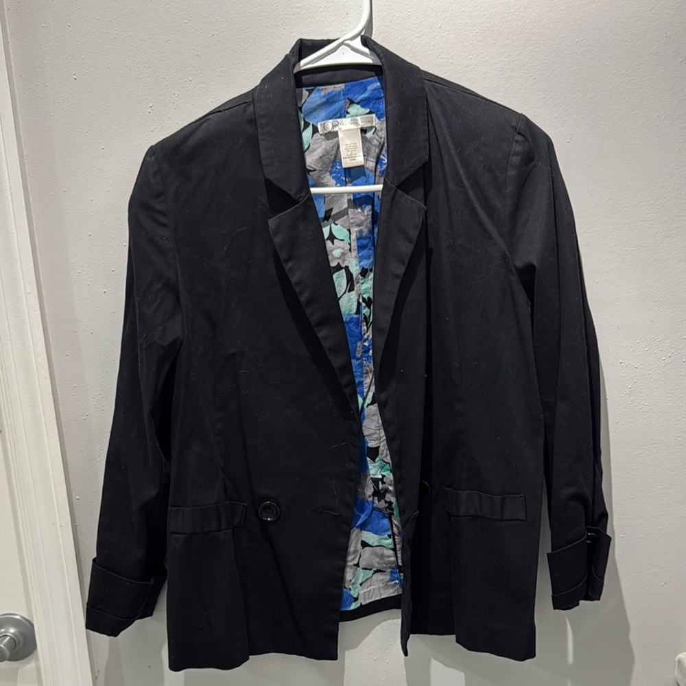 Charlotte Russe Black Lightweight Shirt Jacket